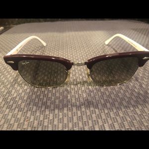 Purple edged ray ban small club master sunglasses